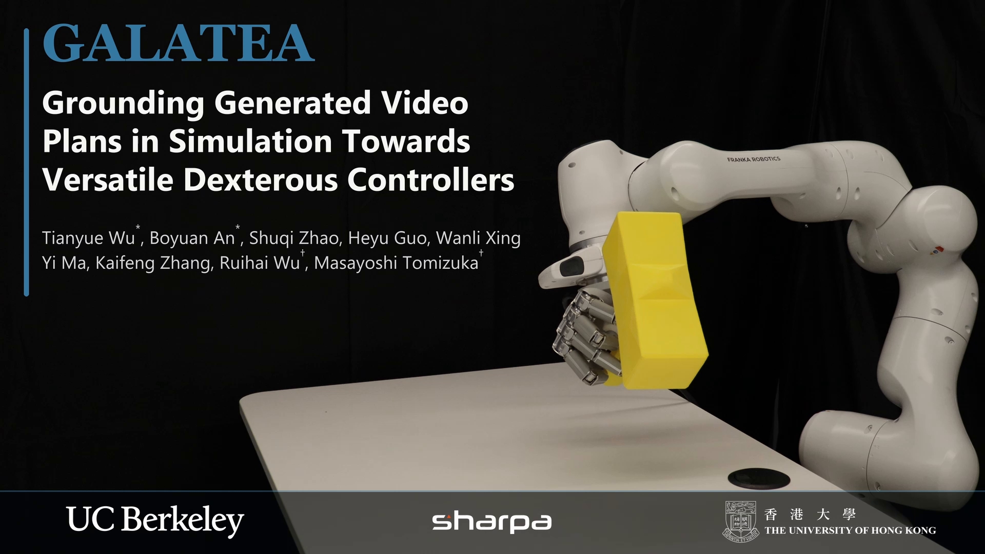 Grounding Generated Video Plans in Simulation Towards Versatile Dexterous Controllers